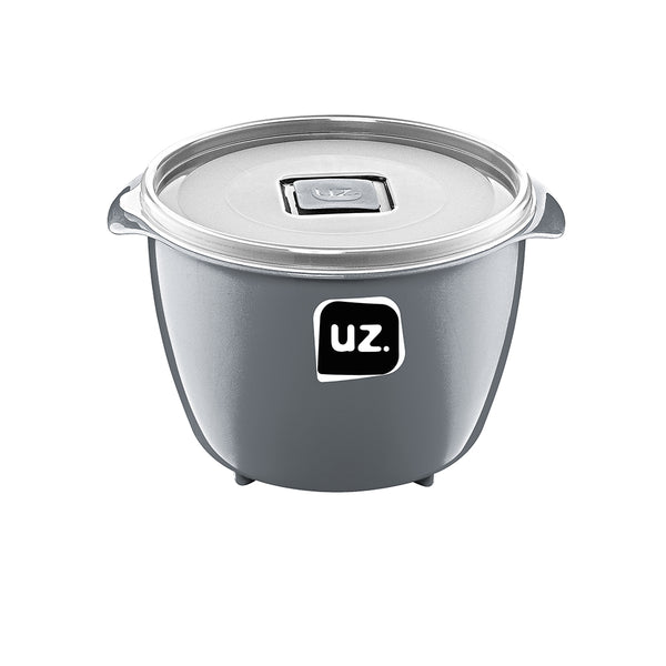 Pote Multiuso Premium 1,5 Litros Cinza UZ - fundo branco