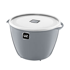 Pote Multiuso Premium 5,5 Litros Cinza UZ - fundo branco