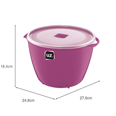 Pote Multiuso Premium 5,5 Litros Magenta UZ