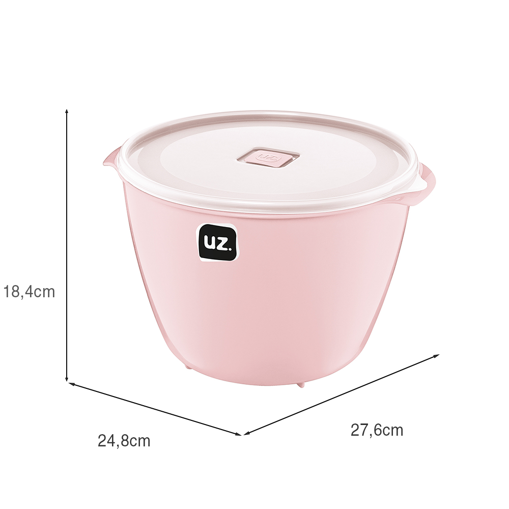 Pote Multiuso Premium 5,5 Litros Rosa UZ