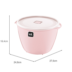 Pote Multiuso Premium 5,5 Litros Rosa UZ