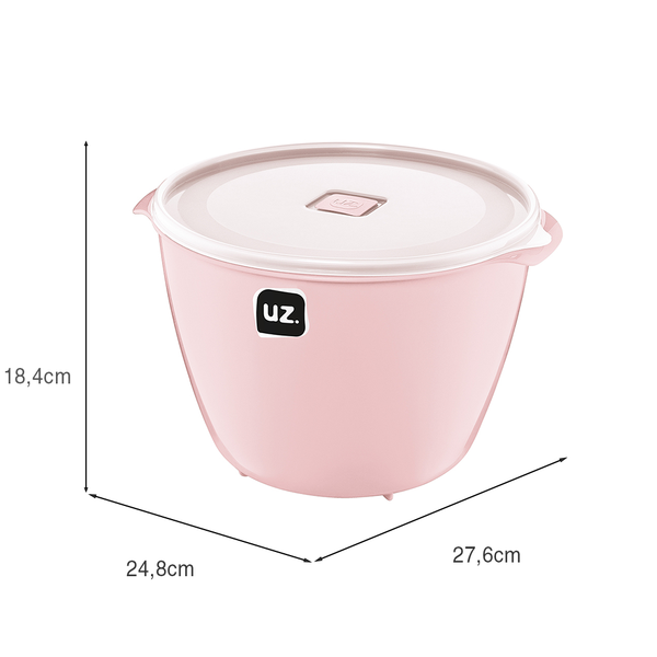 Pote Multiuso Premium 5,5 Litros Rosa UZ