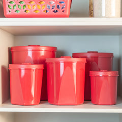 Porta Mantimentos Color 1,1 Litros Vermelho UZ