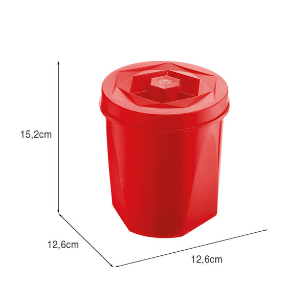 Porta Mantimentos Color 1,1 Litros Vermelho UZ