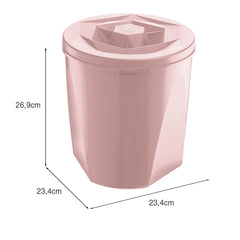 Porta Mantimentos Color 7,6 Litros Rosa UZ - medidas