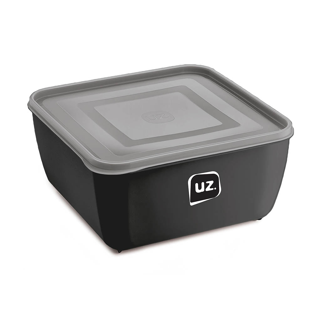 Pote Multiuso Premium Quadrado 2,5l Preto UZ