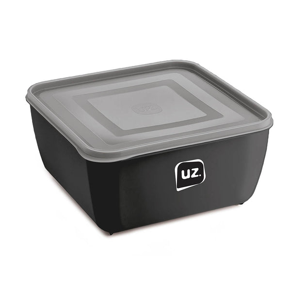 Pote Multiuso Premium Quadrado 2,5l Preto UZ