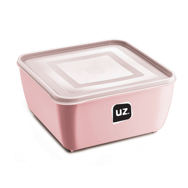 Pote Multiuso Premium Quadrado 2,5l Rosa UZ