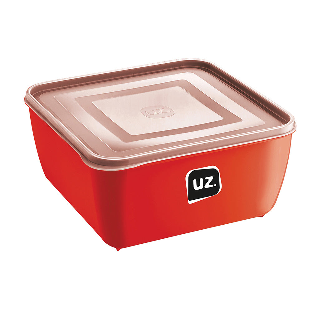 Pote Multiuso Premium Quadrado 2,5l Vermelho UZ