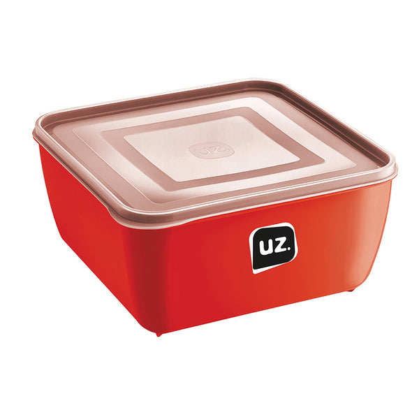 Pote Multiuso Premium Quadrado 2,5l Vermelho UZ