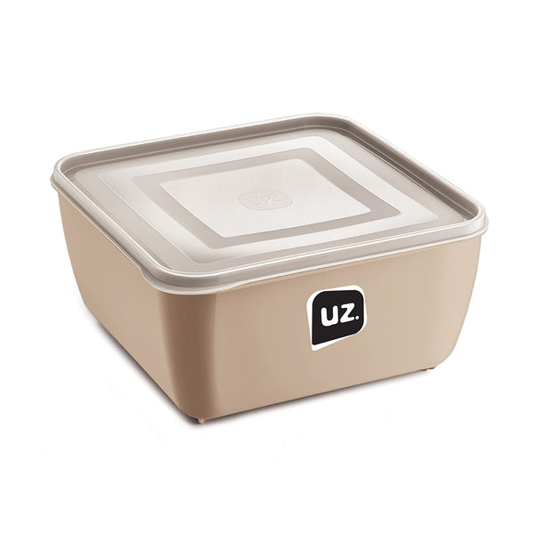 Pote Multiuso Premium Quadrado Capuccino 1,5 Litros UZ