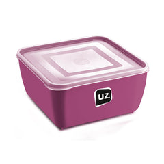 Pote Multiuso Premium Quadrado 1,5 Litros Magenta UZ