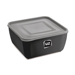 Pote Multiuso Premium Quadrado 1,5 Litros Preto UZ