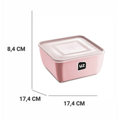 Pote Multiuso Premium Quadrado Rosa 1,5 Litros UZ