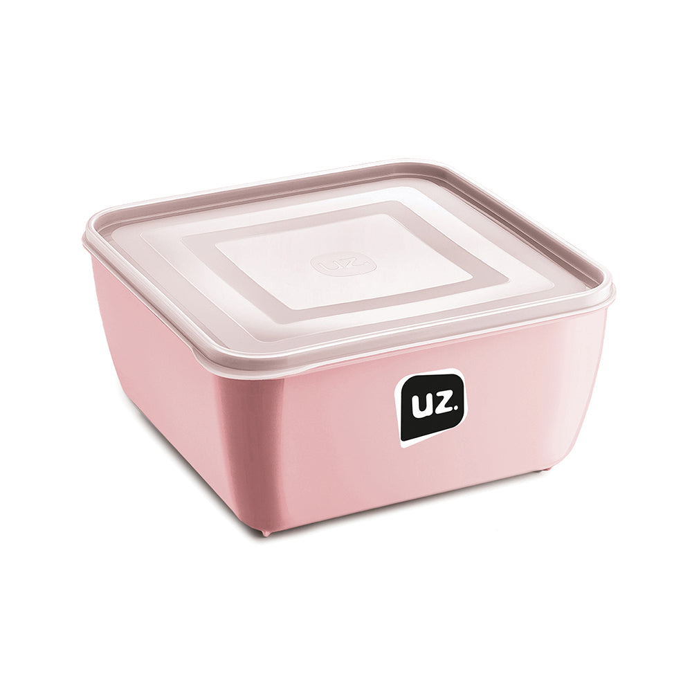 Pote Multiuso Premium Quadrado Rosa 1,5 Litros UZ