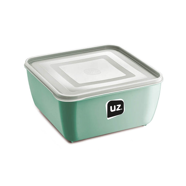 Pote Multiuso Premium Quadrado Verde Menta 1,5 Litros UZ