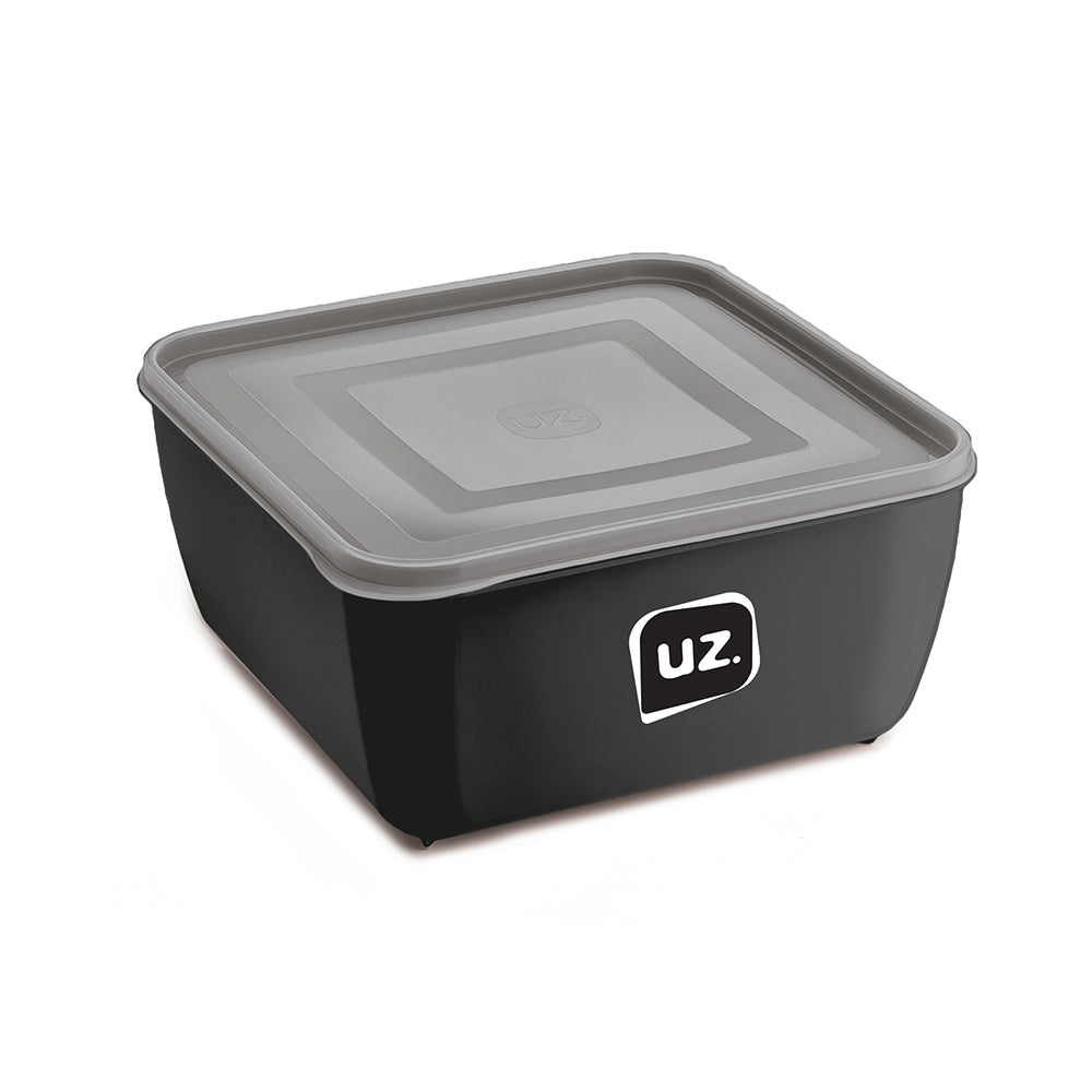Pote Multiuso Premium Quadrado 500ml Preto UZ