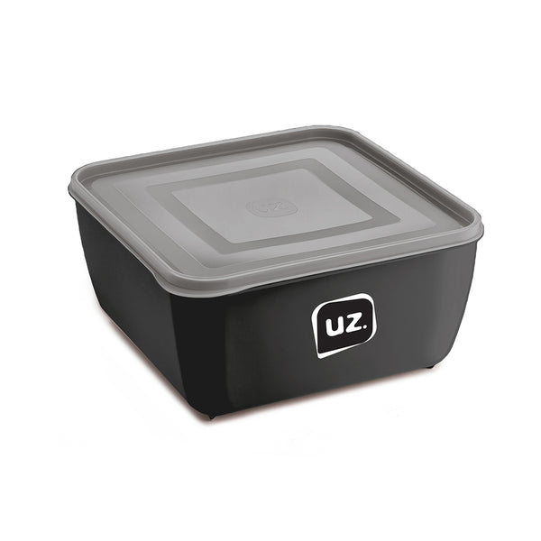 Pote Multiuso Premium Quadrado 500ml Preto UZ