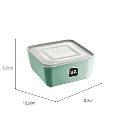 Pote Multiuso Premium Quadrado 500ml Verde Menta UZ