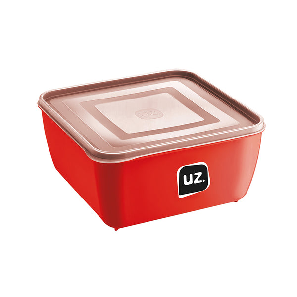 Pote Multiuso Premium Quadrado 500ml Vermelho UZ