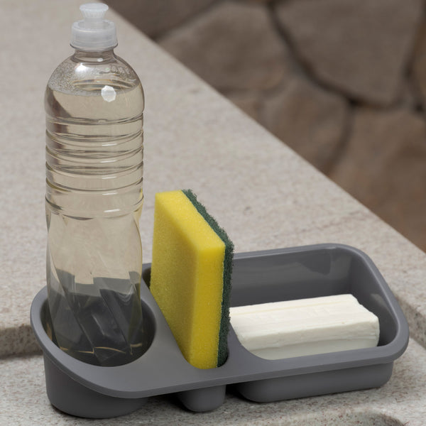 Organizador de Pia Plus 23,8cm X 10,3cm Cinza UZ