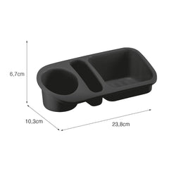 Organizador de Pia Plus 23,8cm X 10,3cm Preto UZ - medidas