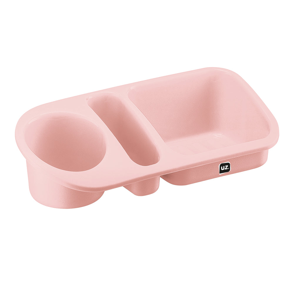 Organizador de Pia Plus 23,8cm X 10,3cm Rosa UZ