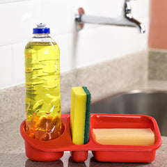 Organizador de Pia Plus 23,8cmx10,3cm Vermelho UZ - ambiente