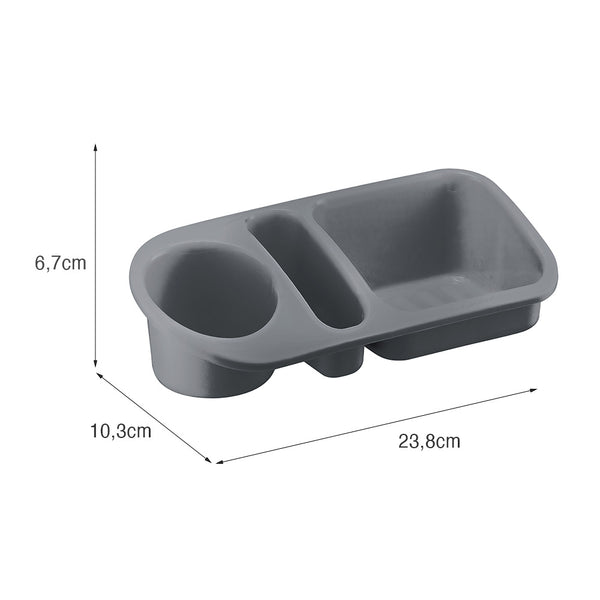 Organizador de Pia Plus 23,8cm X 10,3cm Cinza UZ