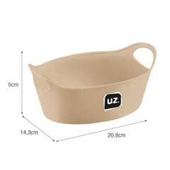 Cesto Plus P 20,8cm X 14,3cm Capuccino UZ - medidas