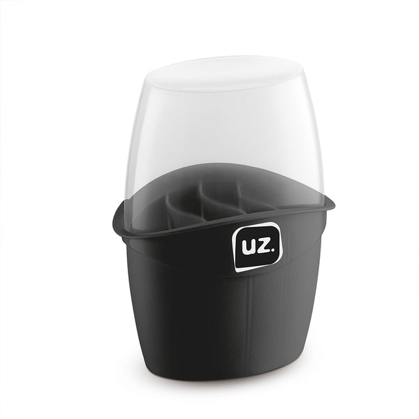 Porta Talheres Plus com Tampa Preto UZ