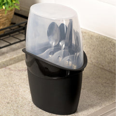 Porta Talheres Plus com Tampa Preto UZ - ambiente