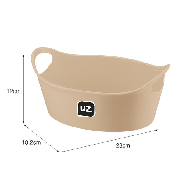 Cesto Plus M 28cm X 18,2cm Capuccino UZ - medidas