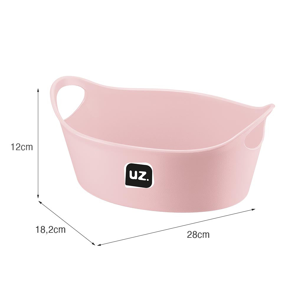 Cesto Plus M 28cm X 18,2cm Rosa UZ - medidas