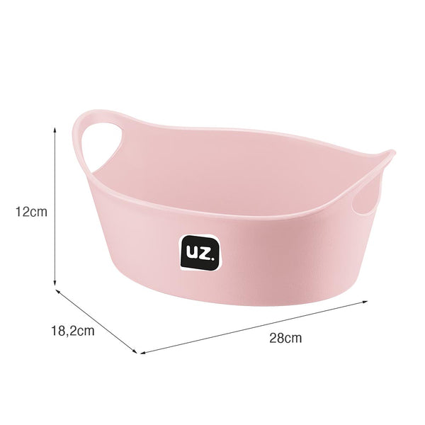 Cesto Plus M 28cm X 18,2cm Rosa UZ - medidas