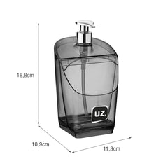 Dispenser 500ml Preto UZ - medidas