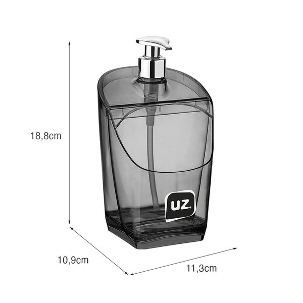 Dispenser 500ml Preto UZ - medidas