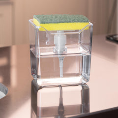 Dispenser Porta Detergente Premium Translúcido 500ml Transparente UZ - ambiente