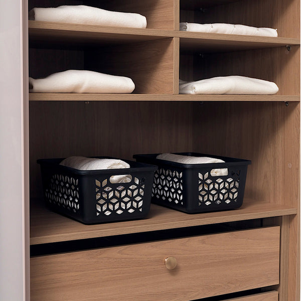 Cesto Organizador M 5 Litros Preto UZ - ambiente