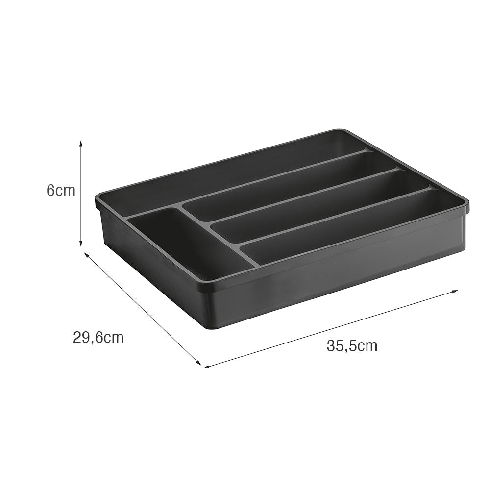 Organizador Multiuso sem Tampa Premium Preto UZ - medidas