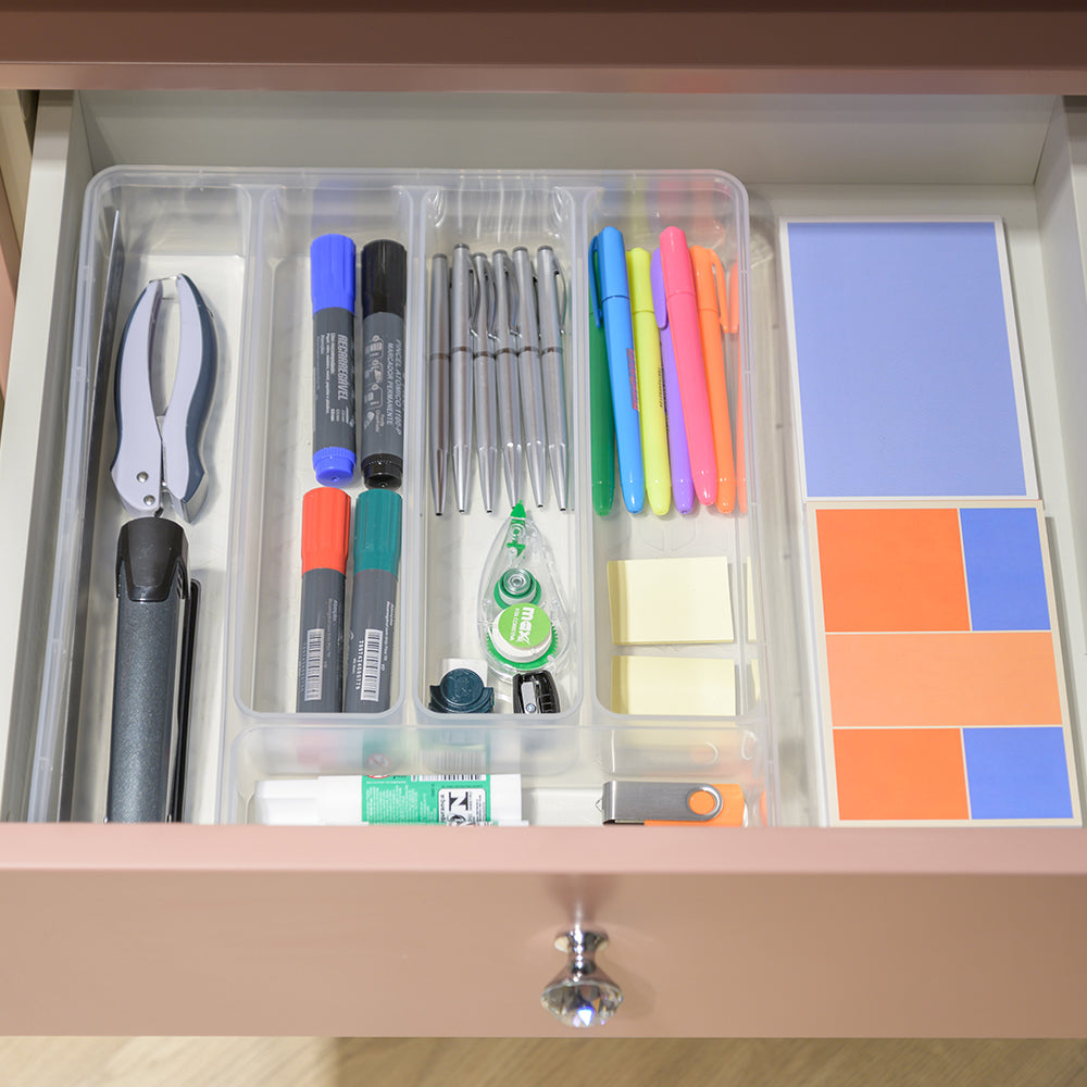 Organizador Multiuso sem Tampa Premium Transparente UZ - ambiente