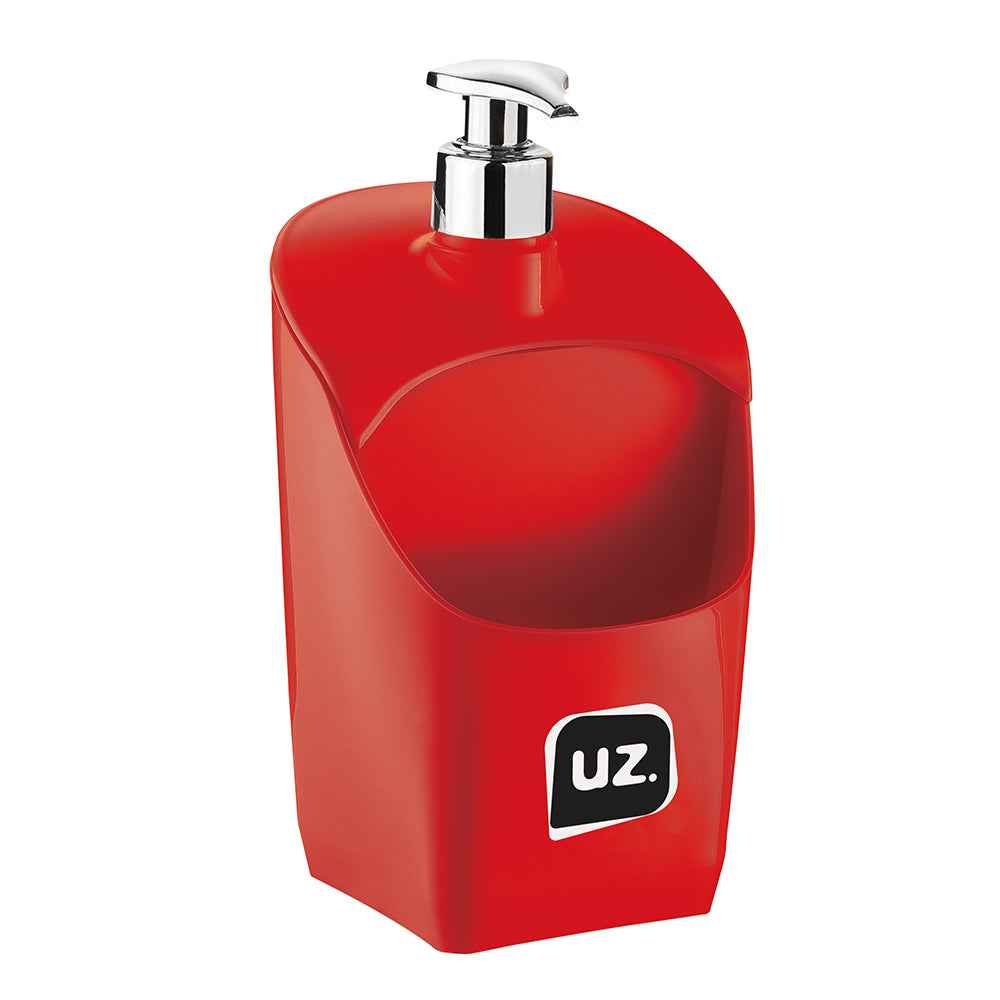 Dispenser com Válvula Metalizado Vermelho UZ