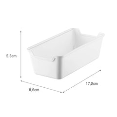 Organizador de Gaveta 8,5x17 Branco UZ - medidas