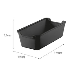 Organizador de Gaveta 8,6x17,2cm Preto UZ - medidas