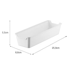 Organizador de Gaveta 8,5x25,5 Branco UZ - medidas