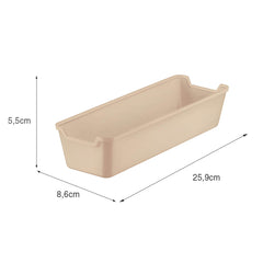 Organizador de Gaveta 8,5x25,5 Capuccino UZ - medidas