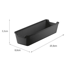 Organizador de Gaveta 8,6x25,9cm Preto UZ - medidas