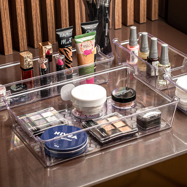 Organizador de Gaveta 17,2x25,9cm Transparente UZ - ambiente