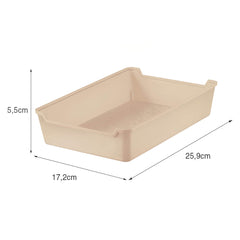 Organizador de Gaveta 17x25,5 Capuccino UZ - medidas
