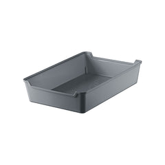 Organizador de Gaveta de plástico cinza, 25,9 x 17,2 x 5,5 cm, da UZ Utilidades